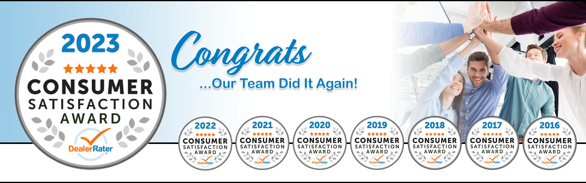 2023 Customer Satisfaction Award, Congrats To Our Team!